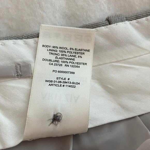 Aritzia Babaton Spotlight Cargo Pants High Rise Wool Blend Gray Size 8 NWT - Picture 8 of 13